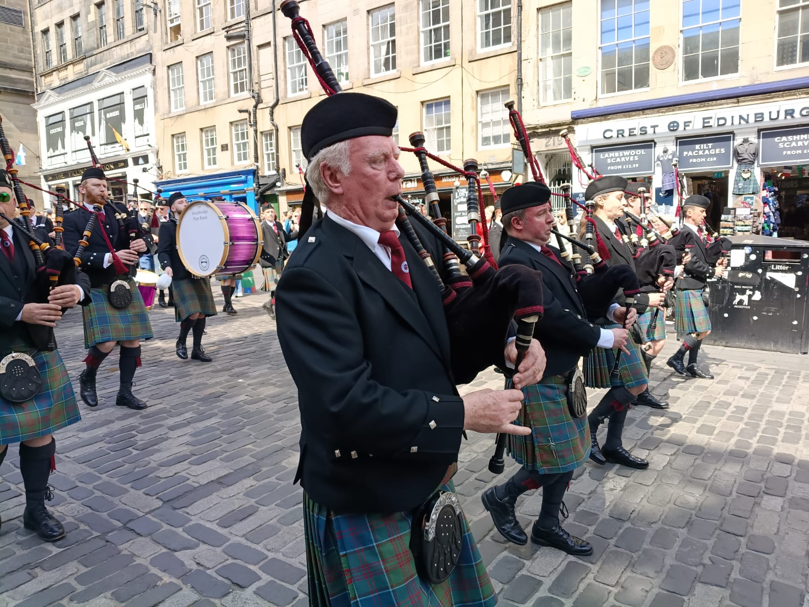Stockbridge Pipe Band Edinburgh May Day Parade